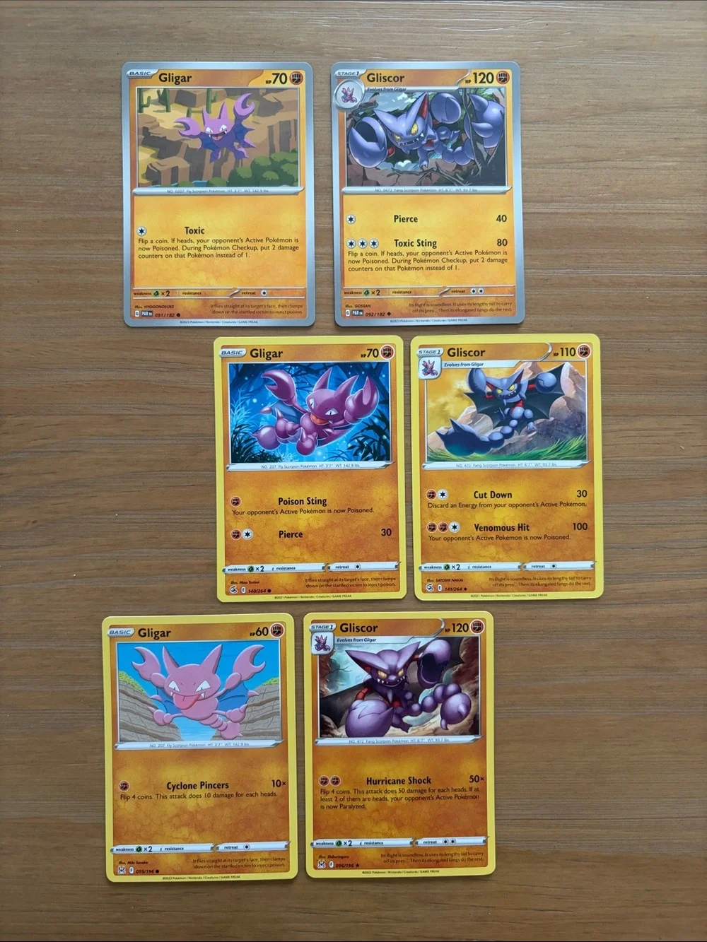 Gligar & Gliscor Evolution | Paradox Rift, Fusion Strike & Lost Origin | 5/$25